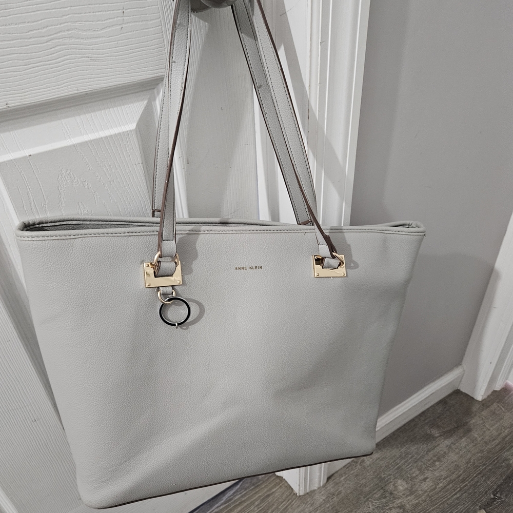 Anne Klein Gray Tote Bag